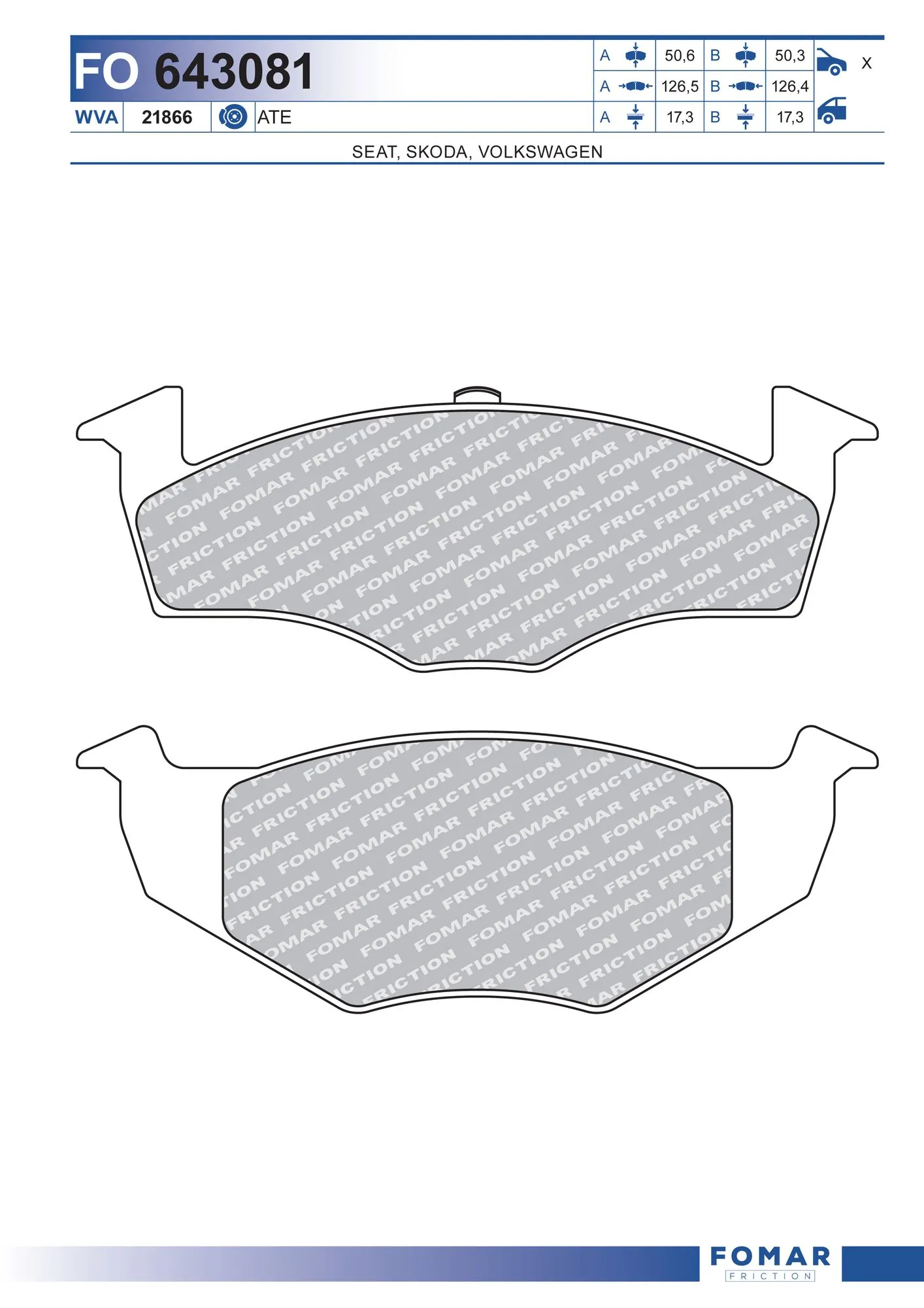 Brake Pad Set, disc brake
